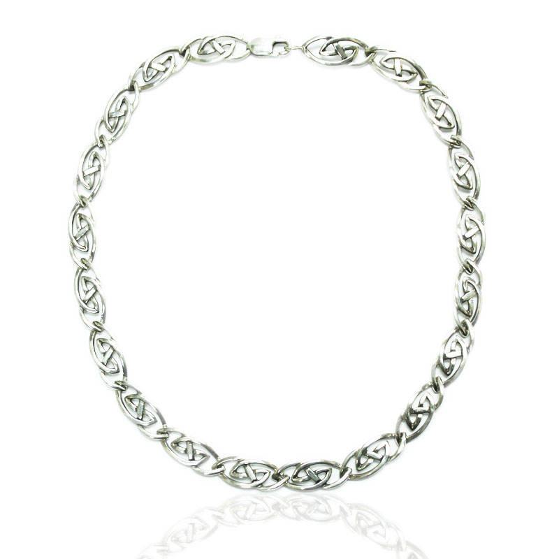 Four Cornered Eternal Celtic Knot Sterling Silver Necklace – Hippie Shop